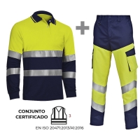 POLO MANGA LARGA + PANTALON STRETCH