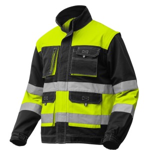 FORTE CASACO DE PROTECÇÃO DE ALTA VISIBILIDADE ADEEPI - CLASSE 1